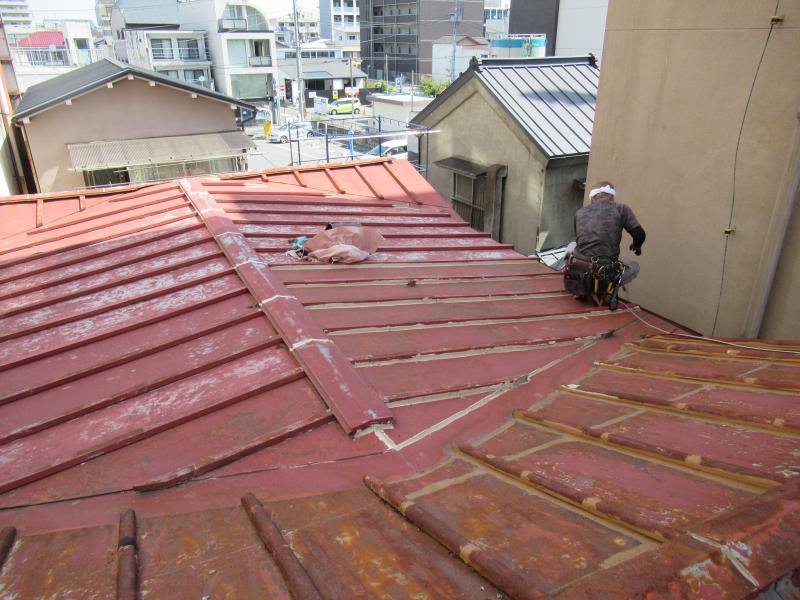 手塚猛邸屋根改修工事